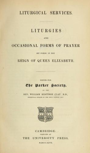 Liturgical services