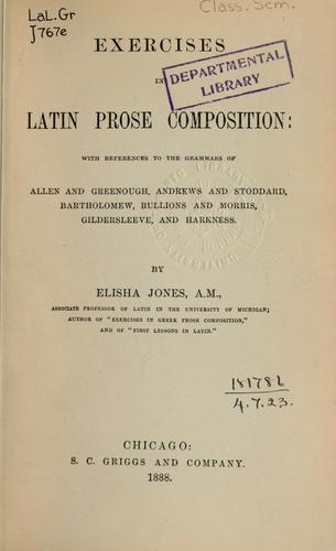Exercises in Latin prose composition