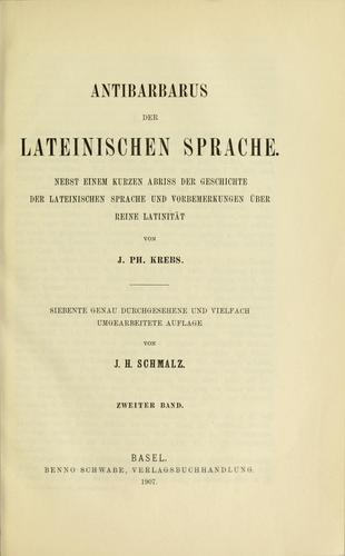 Antibarbarus der lateinischen Sprache