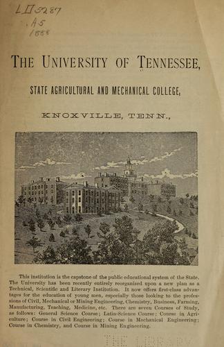 The University of Tennessee, state agricultural and mechanical college, Knoxville, Tenn