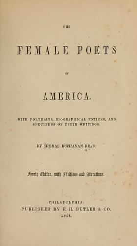 The female poets of America
