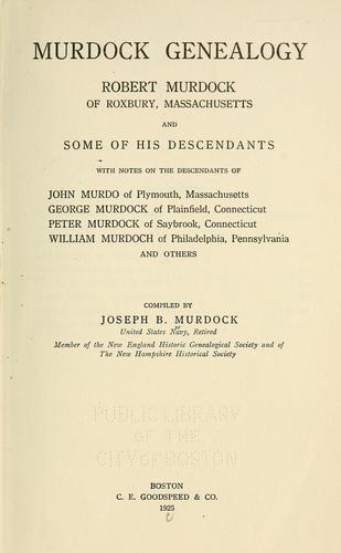 Murdock genealogy