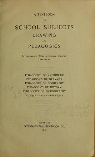 A textbook on school subjects...