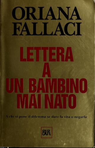 Lettera a un bambino mai nato