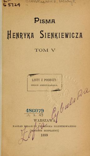 Pisma Henryka Sienkiewicza