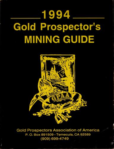 1994 gold prospector's mining guide
