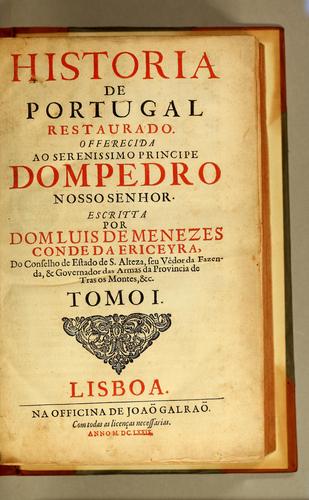 Historia de Portugal restaurado