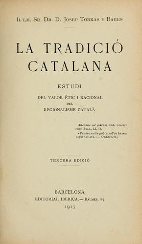 La tradició catalana