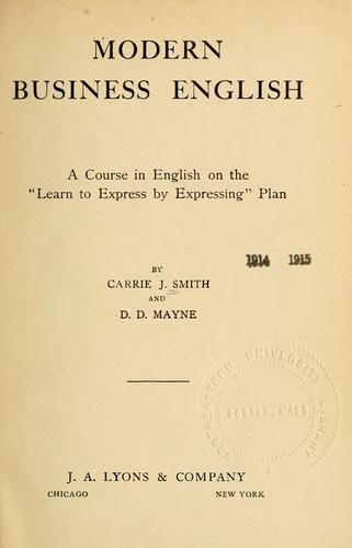 Modern business English