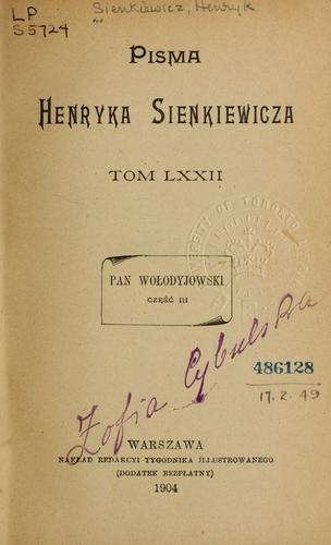 Pisma Henryka Sienkiewicza