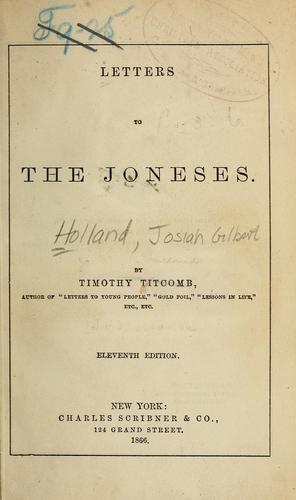 Letters to the Joneses