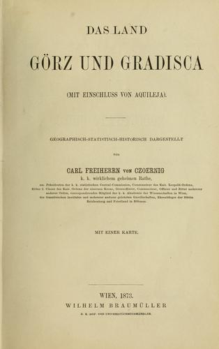 Das Land Görz und Gradisca