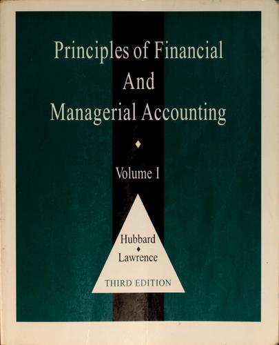 Principles of financial and managerial accounting