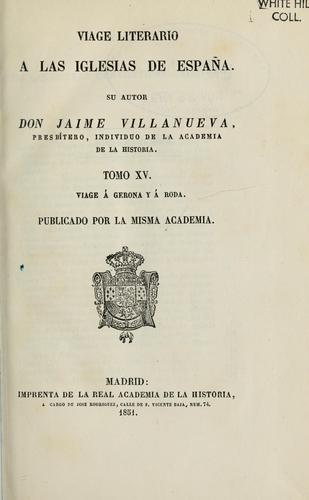 Viage literario á iglesias de España