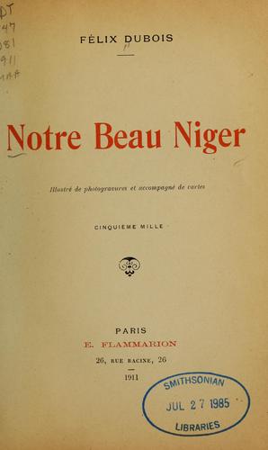 Notre beau Niger ...
