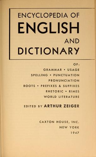 Encyclopedia of English