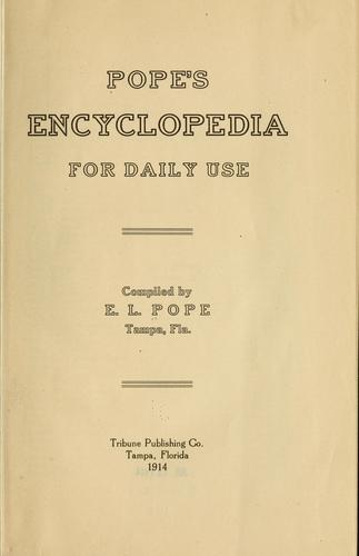 Pope's encylopedia for daily use