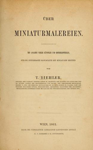 Über Miniaturmalereien