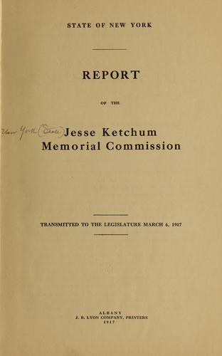 Report of the Jesse Ketchum Memorial Commission