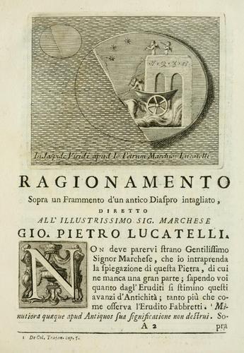 Ragionamento sopra un frammento d'un antico diaspro intagliato