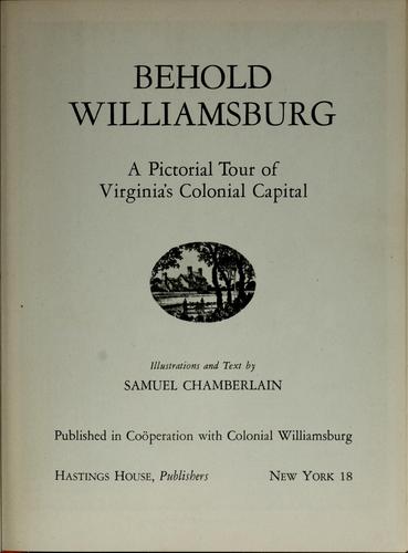 Behold Williamsburg