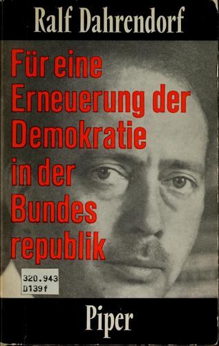 Für eine Erneuerung der Demokratie in der Bundesrepublik