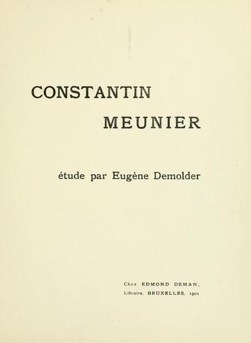 Constantin Meunier