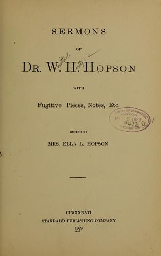 Sermons ...
