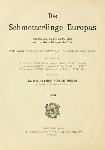 Die Schmetterlinge Europas