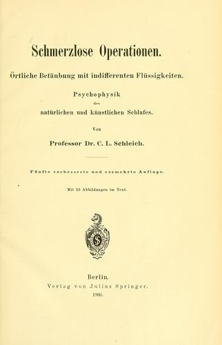Schmerzlose Operationen