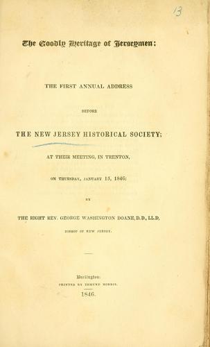 The goodly heritage of Jerseymen