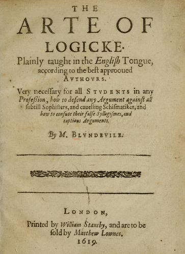 The art of logicke