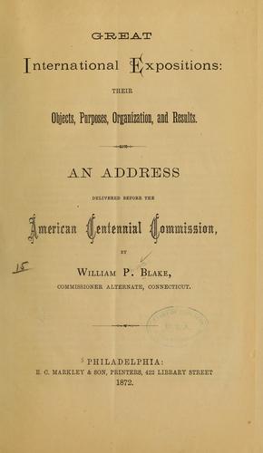 Great international expositions