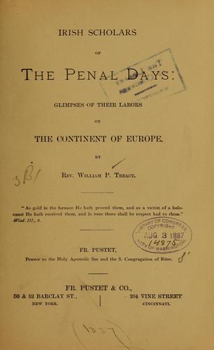 Irish scholars of penal days