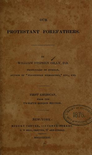 Our protestant forefathers...