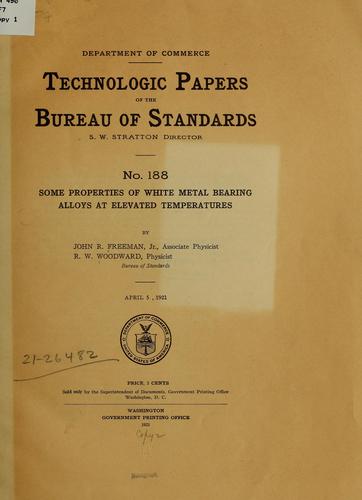 Some properties of white metal bearing alloys at elevated temperatures