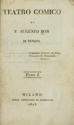 Teatro comico ...