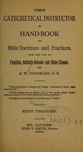 The catechetical instructor