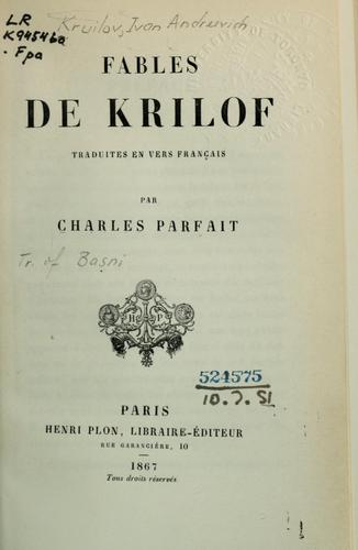 Fables de Krilof