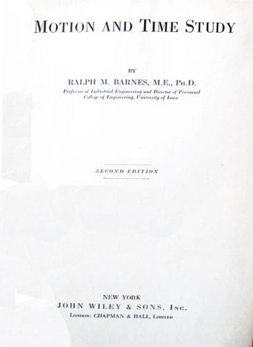 Motion and time study