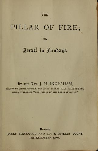 The pillar of fire, or, Israel in bondage