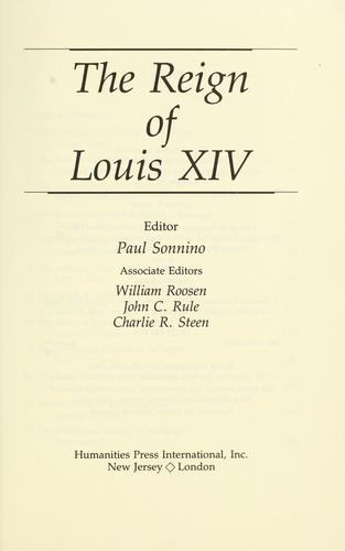 The Reign of Louis XIV