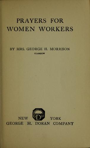 Prayers for women workers