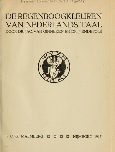 De regenboogkleuren van Nederlands taal