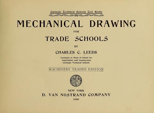 Mechanical drawing for trade schools