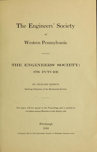 The Engineers' society of western Pennsylvania