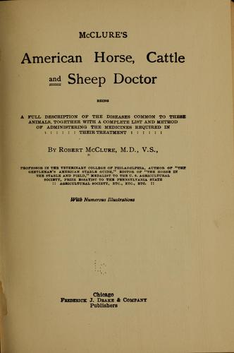 McClure's American horse, cattle and sheep doctor