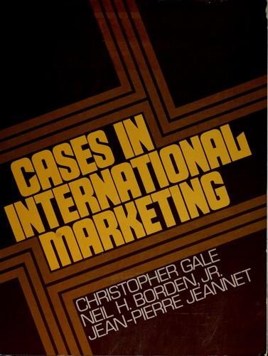 Cases in international marketing