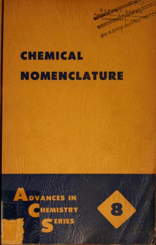 Chemical nomenclature