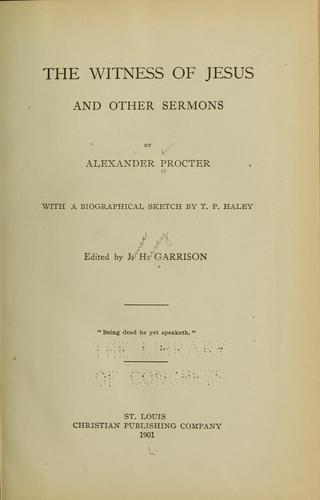 The witness of Jesus